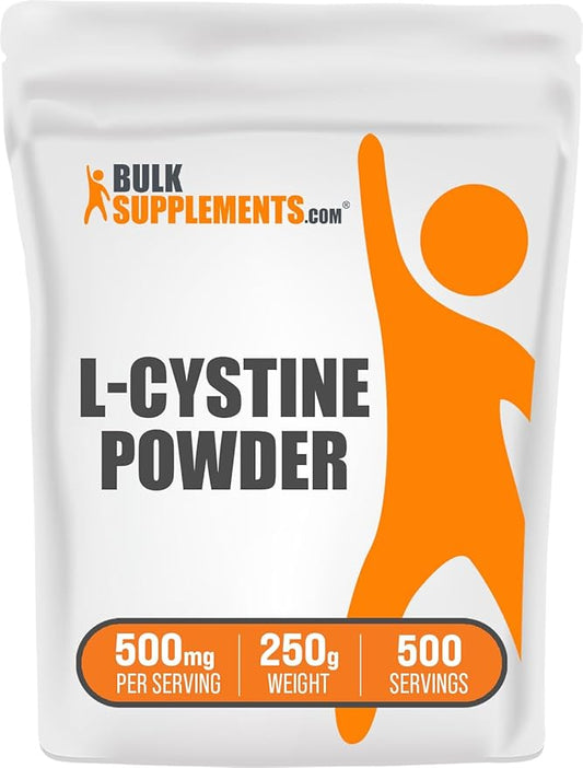 BulkSupplements.com L-Cystine Powder 500mg, L-Cystine 500mg per 250g (8.8 (8.8 oz) 1)