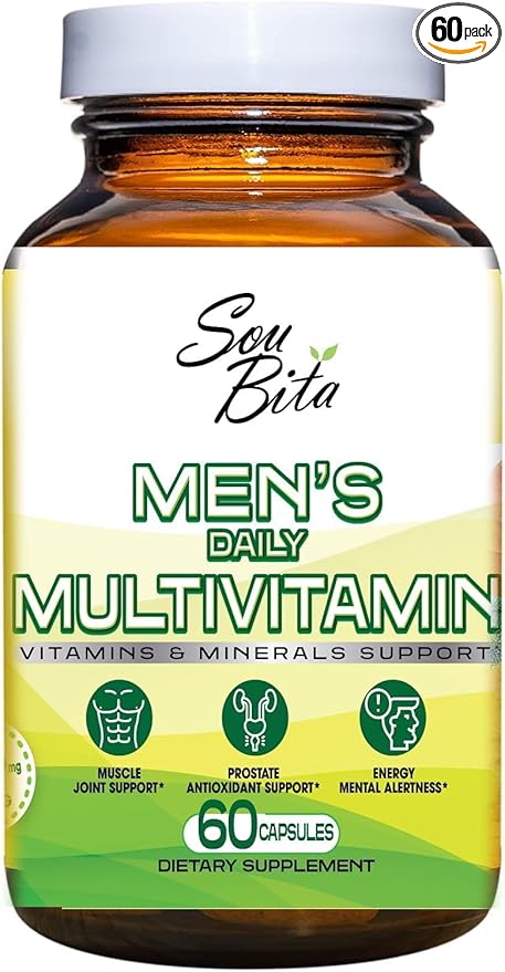 Mens Multivitamin - Daily Multi Vitamins B12, C,