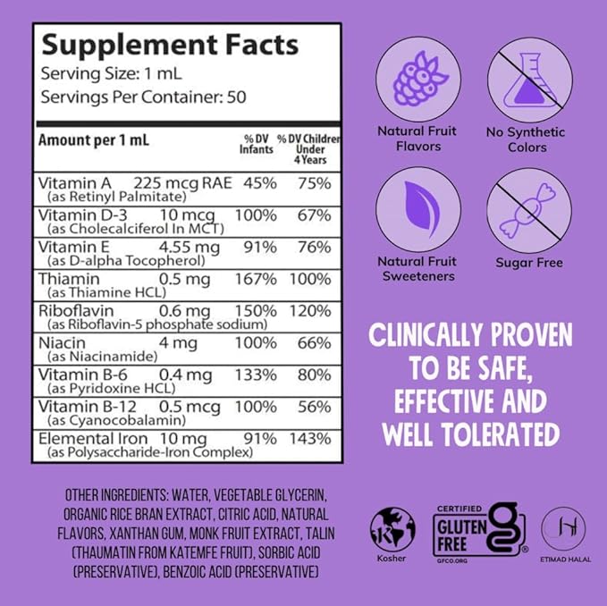NovaFerrum Yum | Multivitamin with Iron 4 & 50 Servings