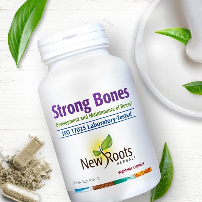 NEW ROOTS HERBAL Strong Bones D3, VIT K2 (MK-7) (MK-7) - 180 Veg