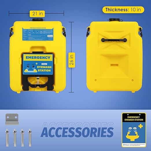 14gal Portable Eye Wash Station, 15min