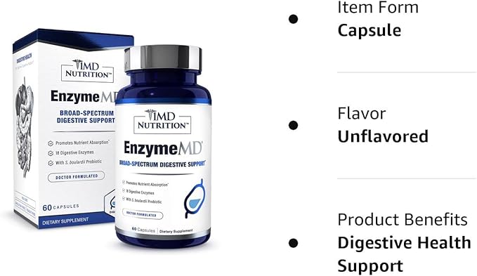 1MD Nutrition EnzymeMD 18 Plant-Based 60 Capsules