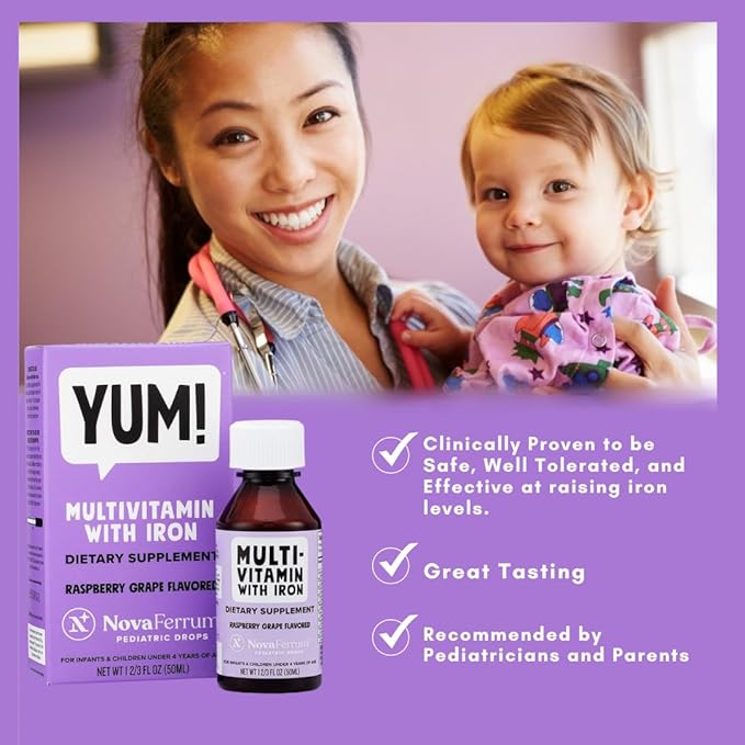 NovaFerrum Yum | Multivitamin with Iron 4 & 50 Servings