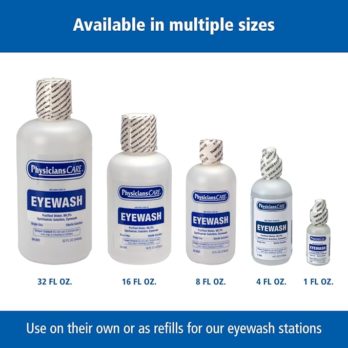 First Aid Only PhysiciansCare Eye Wash 1-oz Bottle (12 Pack)