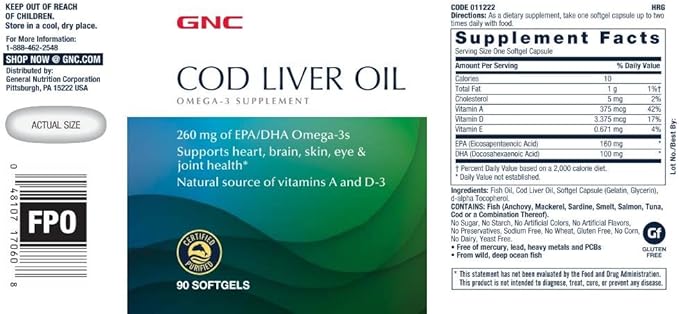 GNC Cod Liver Oil
