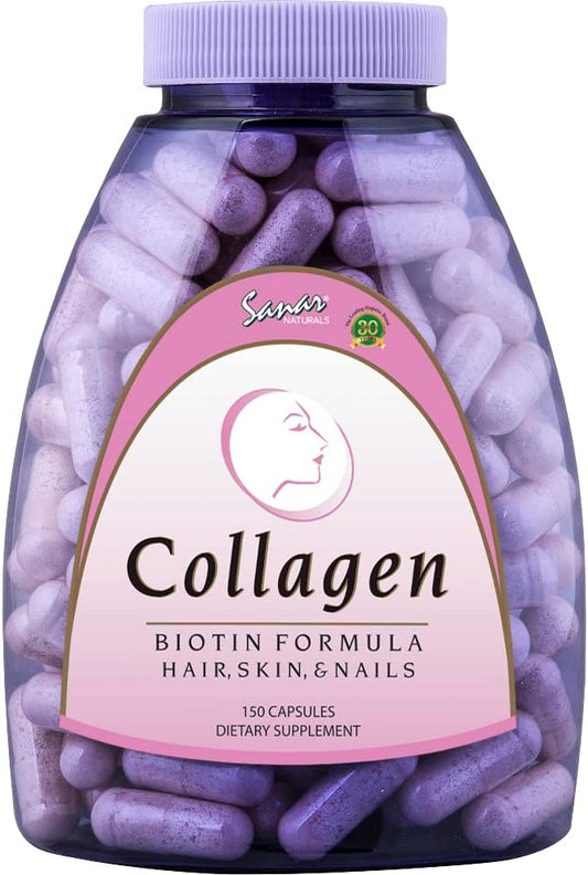 Sanar Naturals Collagen Pills with Biotin, 150 Capsules