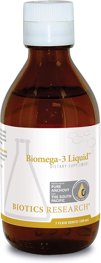 Biotics Research Biomega 3 Liquid Highly 3 Fish 2490 mg 3 Fatty 1050 mg 7 Fl 200ml 40 40 SVG