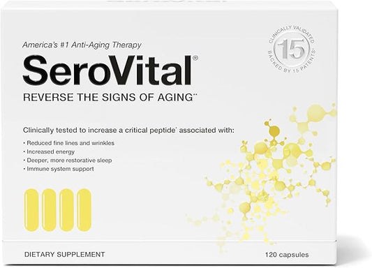 Serovital Renewal Complex - Anti Aging Supplements - Amino Acids - Peptides - Improved Energy and Immunity, Better Deeper Sleep, 30-Day Supply