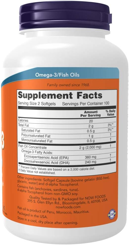 Now Foods OMEGA-3 FISH OIL 200
