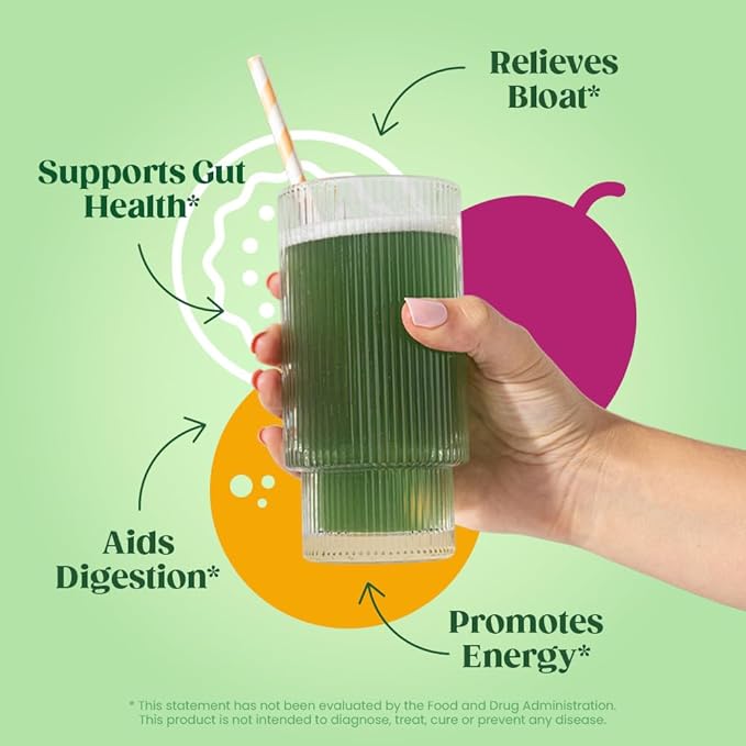 Bloom Nutrition Superfood Greens Powder, Digestive 30 SVG,