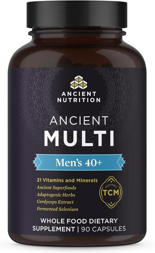 Multivitamin for Men by Ancient Nutrition, 40+ Once 90 ct, K2, Supports