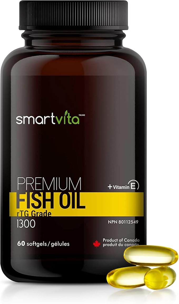 Premium Fish Oil, rTG Grade Omega 3, Fish 3, EPA, 3 Supplement, 60 Softgels