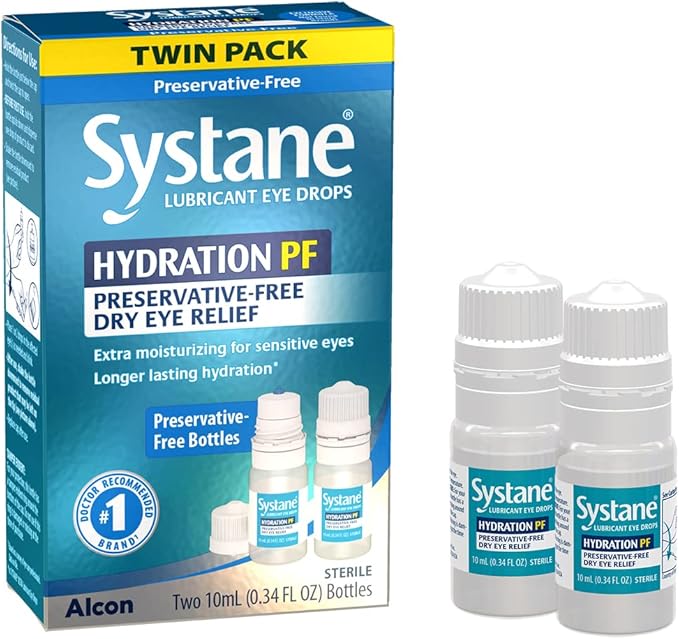 Systane Hydration Multi-Dose Preservative-Free Eye Drops (2x10ml)