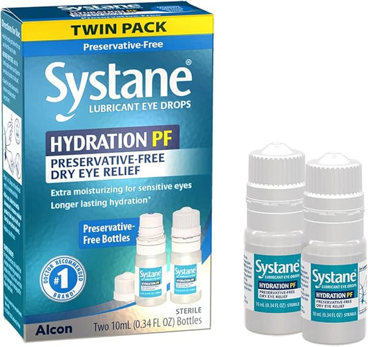 Systane Hydration Multi-Dose Preservative-Free Eye Drops (2x10ml)