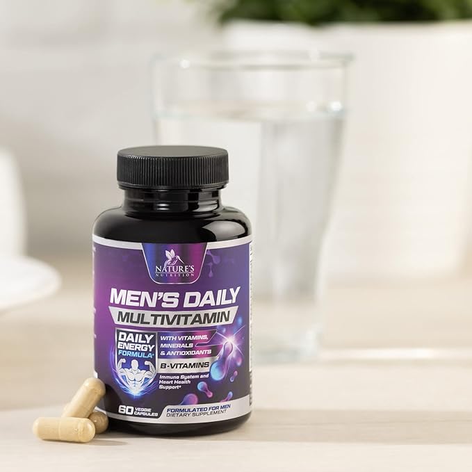 Premium Multivitamin for Men B12, Zinc, 60 Multivitamin