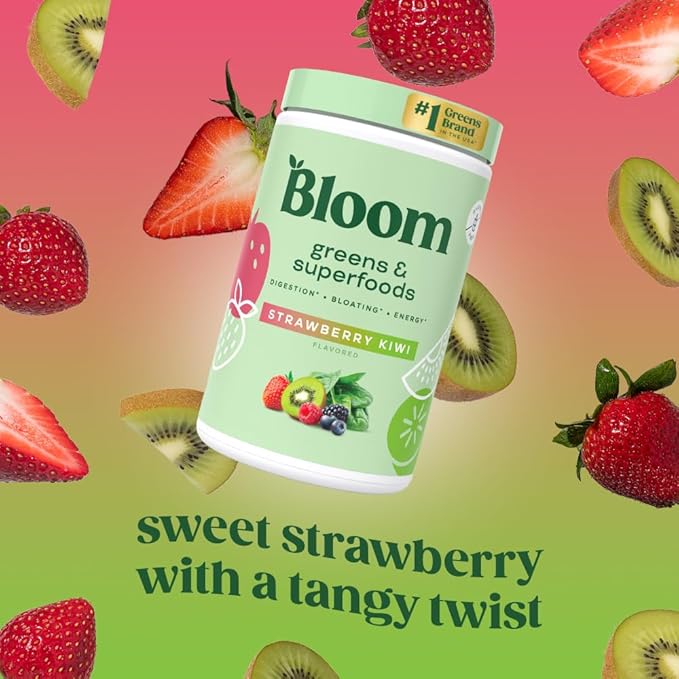 Bloom Nutrition Superfood Greens Powder, Digestive 25 SVG,