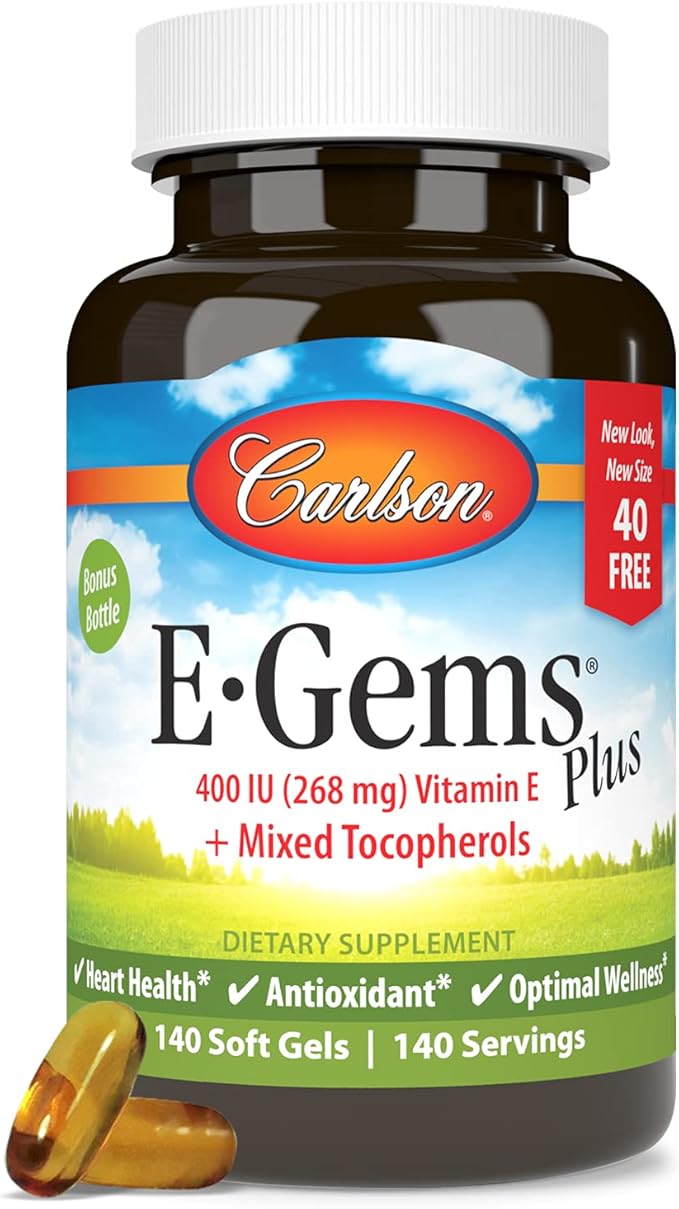 Carlson - E-Gems Plus, 400 IU (268 mg), 140 Soft