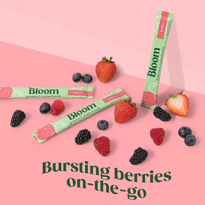 Bloom Nutrition Superfood Greens Powder Stick 15 SVG,