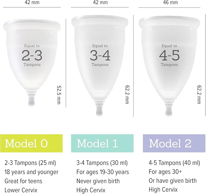 Menstrual Cup - Super Soft and -100% Medical 12 Hours 0 -