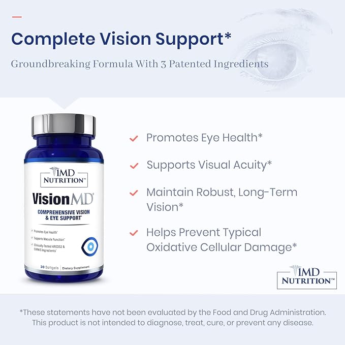 1MD Nutrition VisionMD Eye Vitamin CARMIS 60 Softgels (2-Pack)