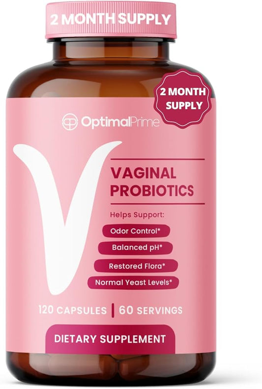 Vaginal Probiotics for Women with Prebiotics, 2 Month 120 Capsules