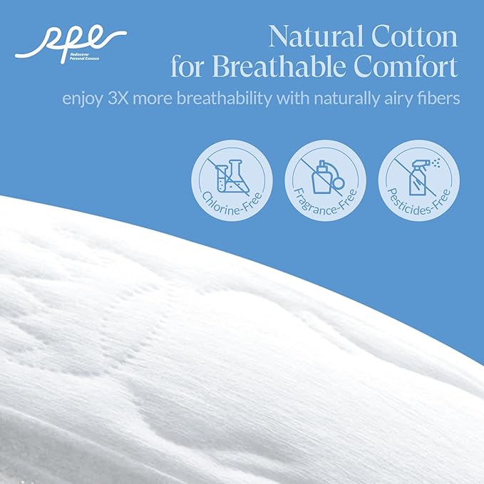100% Large Organic Pads for Women, 4, 96ct) 96ct)