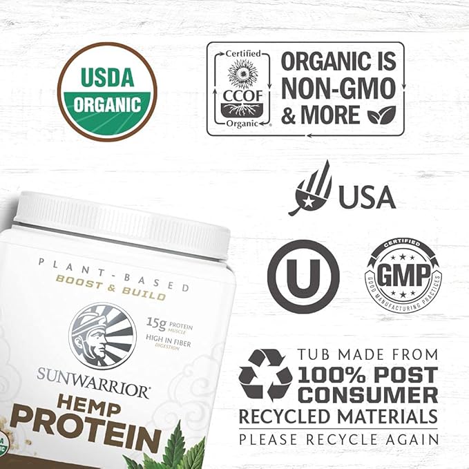 Sunwarrior Vegan Protein Powder with BCAA 25 Servings 750 G