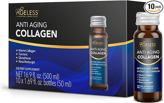 Ageless Anti Aging Collagen Liquid 50 ml (10 Count)