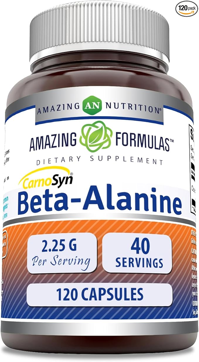 Amazing Formulas Beta Alanine Supplement 2250 Mg 120 Capsules