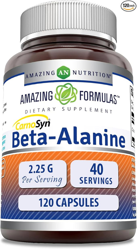 Amazing Formulas Beta Alanine Supplement 2250 Mg 120 Capsules