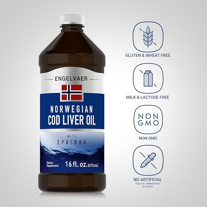 Piping Rock Cod Liver Oil Liquid 16 fl