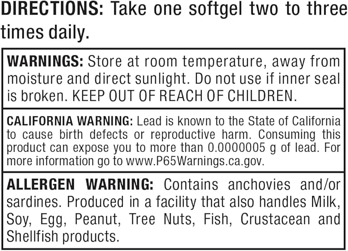 ALLMAX Nutrition Omega 3 Ultra-Pure Cold-Water 180 Count