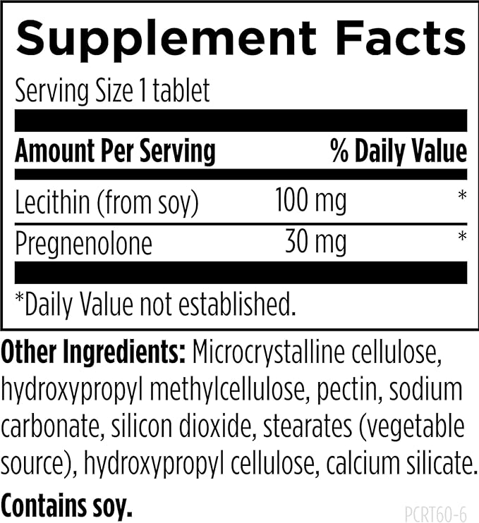 Designs for Health Pregnenolone CRT - 30mg Controlled/Time Release Pregnenolone (10-12 Hour) - Estrogen, DHEA + Testosterone Hormone Precursor for Women + Men - Vegan + Non-GMO (60 Tablets)