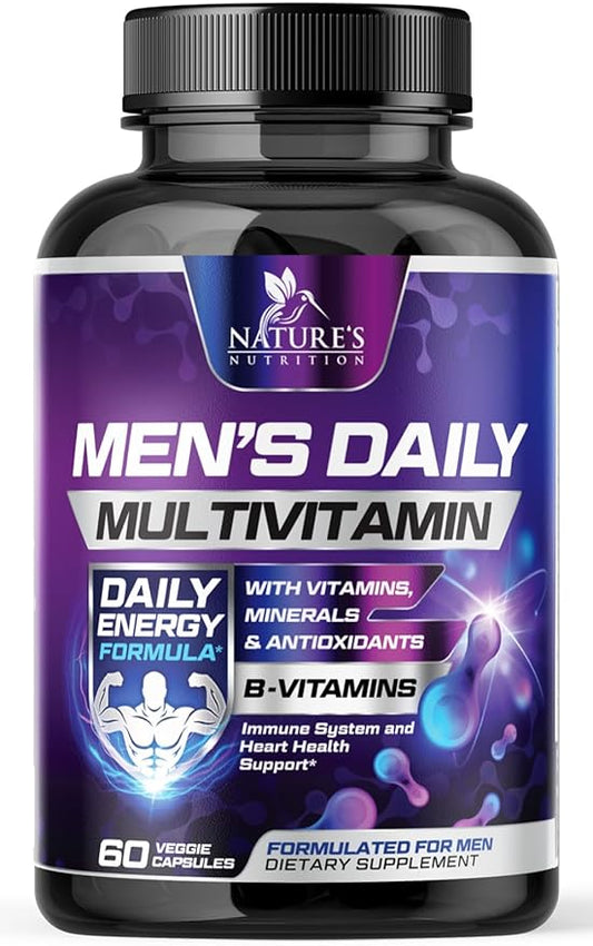 Premium Multivitamin for Men B12, Zinc, 60 Multivitamin