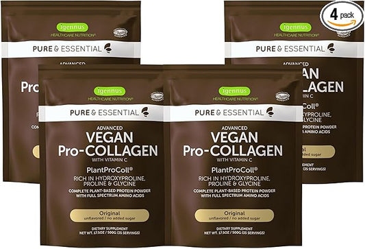 Pure & Essential Vegan Collagen Peptide 4 x 35 Servings