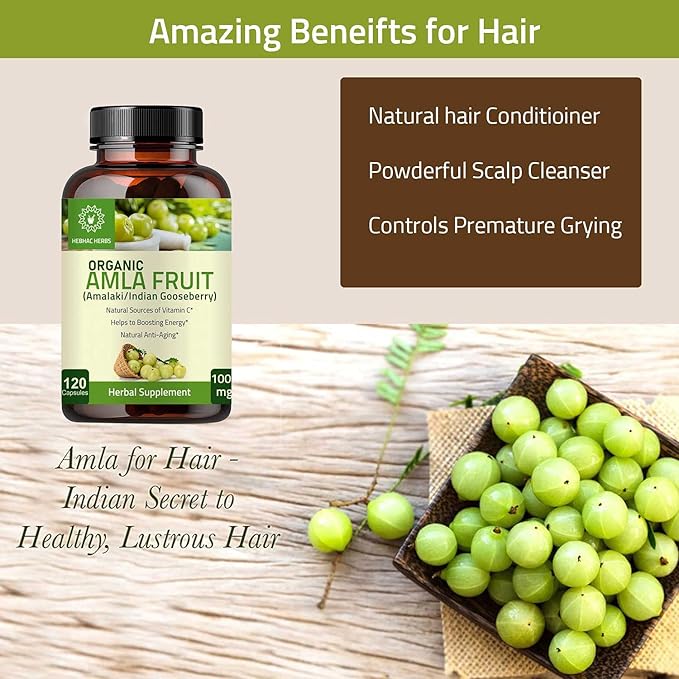 Amla Capsules (Phyllanthus Emblica) – Amalaki 120 Capsules