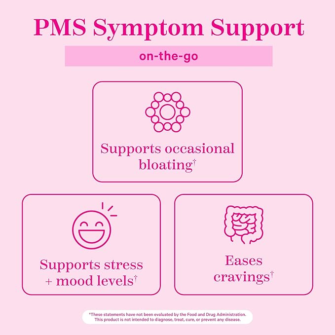 Pink Stork Organic PMS Support Sweets B6 and 30 Drops