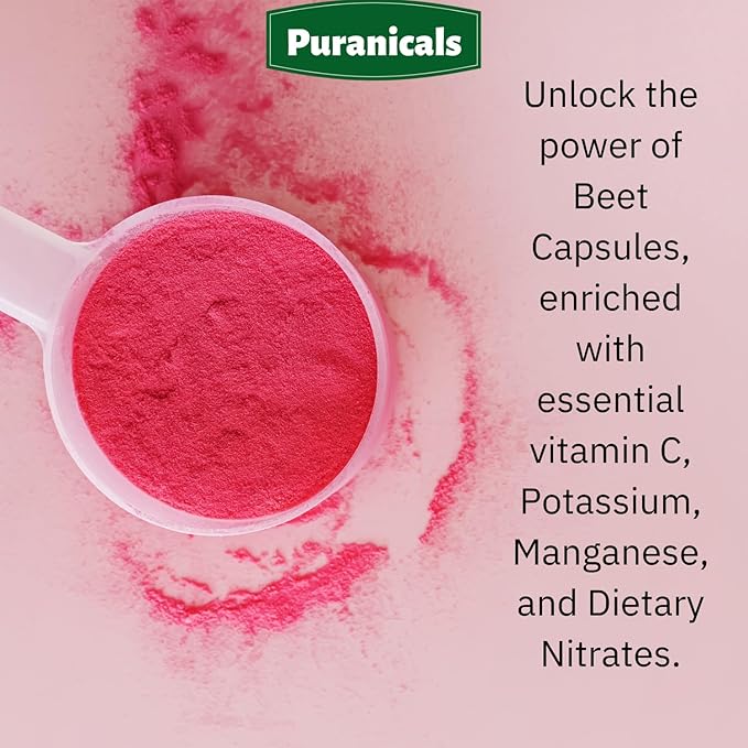 Beet Premium 320 Capsules Nitric Oxide Booster 900 mg 100% Pure
