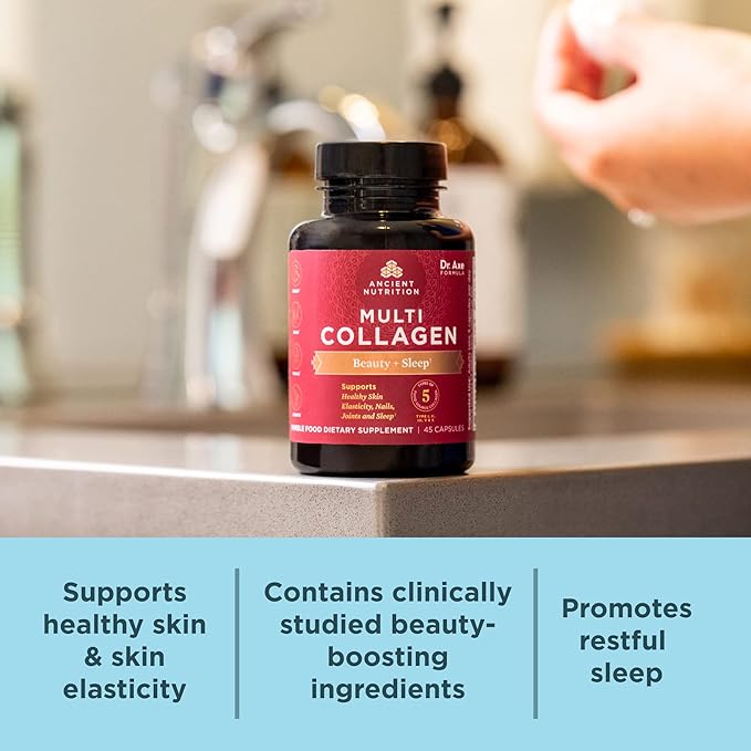 Ancient Nutrition Collagen Pills for Hair, 90 Ct,