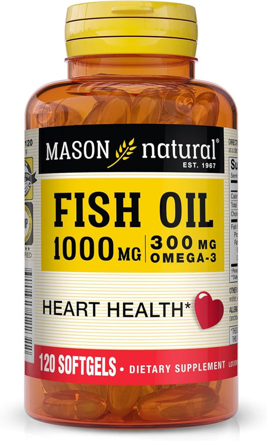 Mason Vitamins Mason Fish Oil 1000mg Omega-3 Softgels
