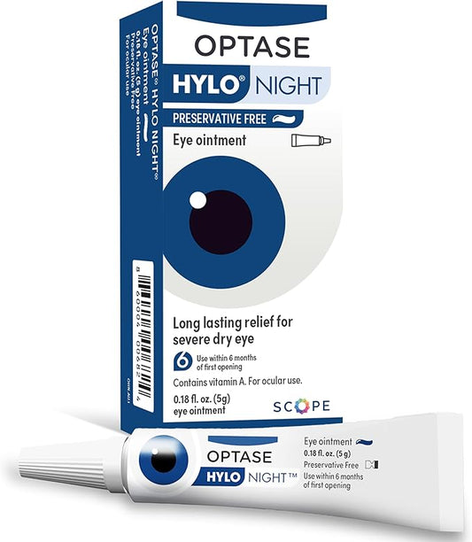 Optase HYLO Night Eye Ointment .18 oz