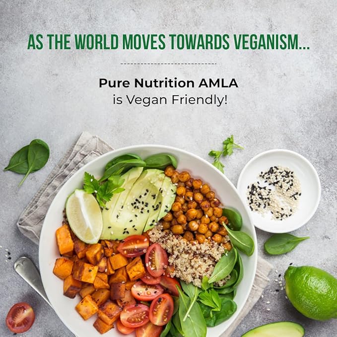 Pure Nutrition Amla Extract 1000mg. (Equivalent 8000mg Amla 120 Veg
