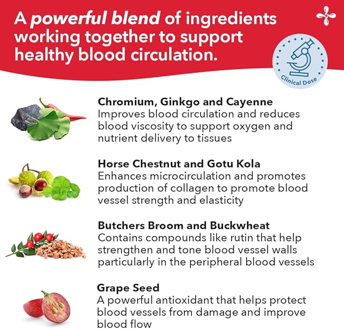 Circulari-T - Blood Circulation Support Supplement 90 Capsules
