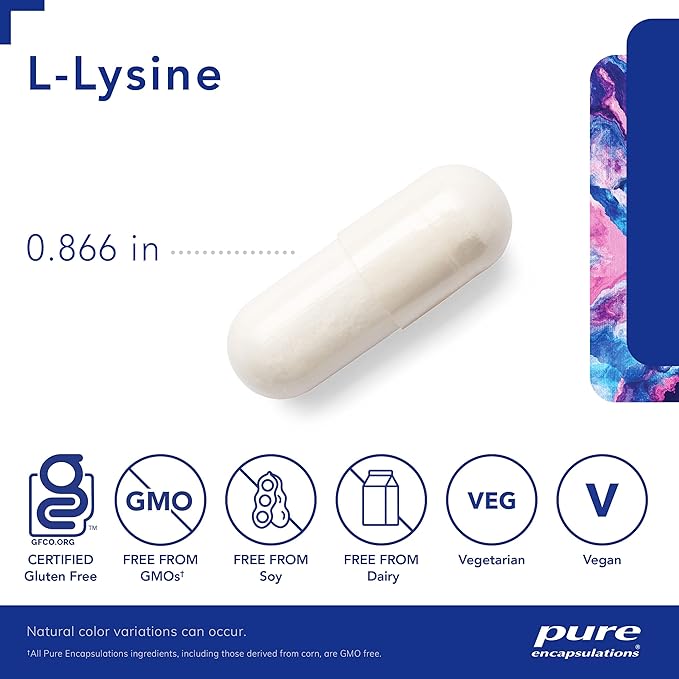 Pure Encapsulations L-Lysine 270 Capsules