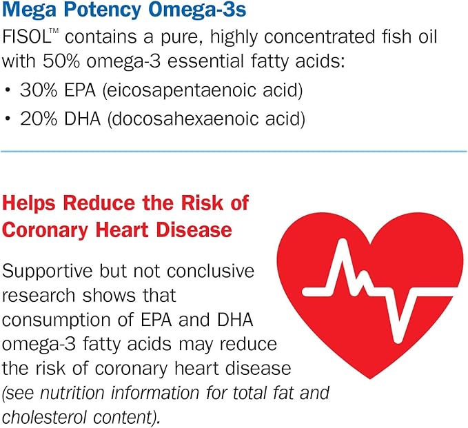 Nature's Way Super Fisol Enteric-Coated Fish 180 Softgels