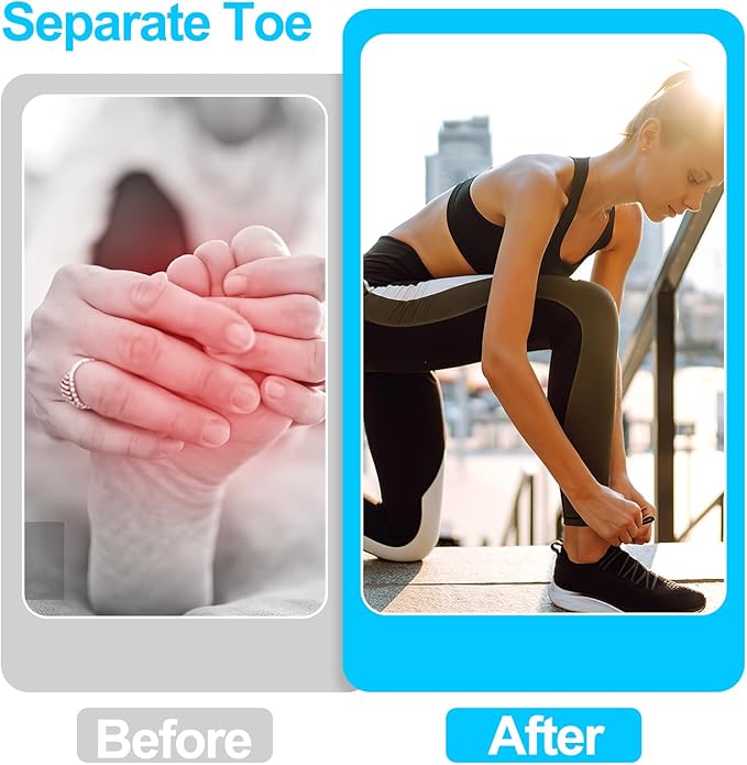 12 Pcs Silicone Toe Sleeves, Soft