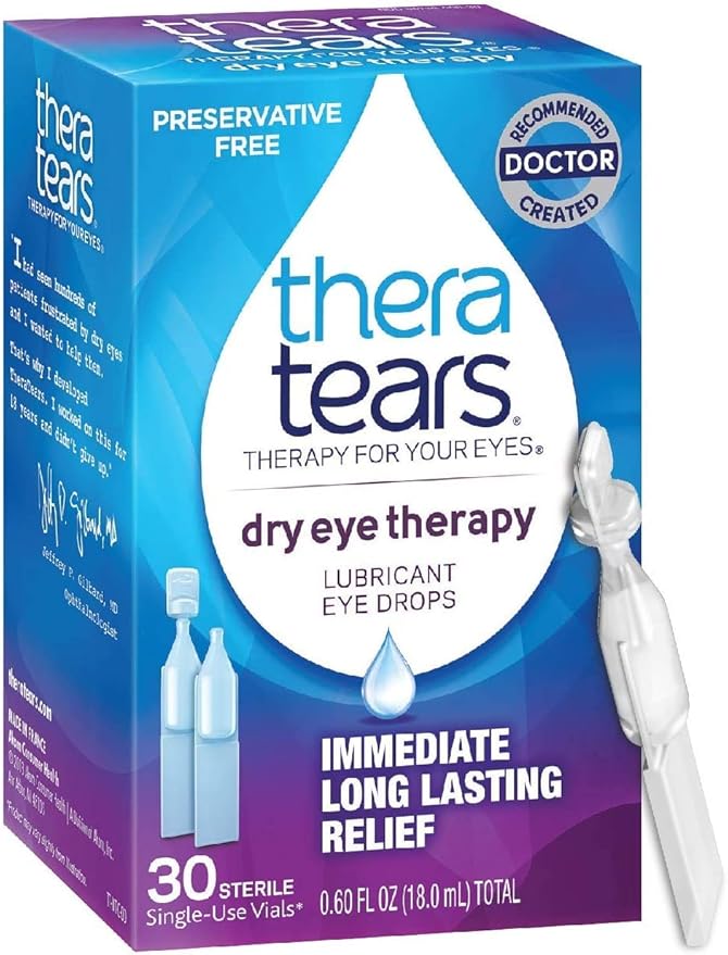 TheraTears Dry Eye Therapy Lubricant Eye (2 x 30mL Bottles) 30 Single-Use