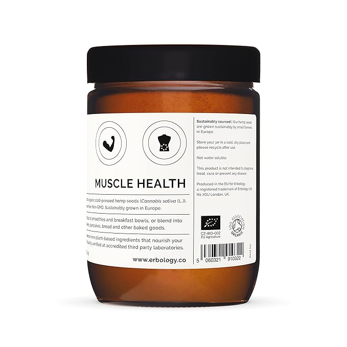 100% Organic Hemp Protein Powder 10.6 oz 100% Hemp