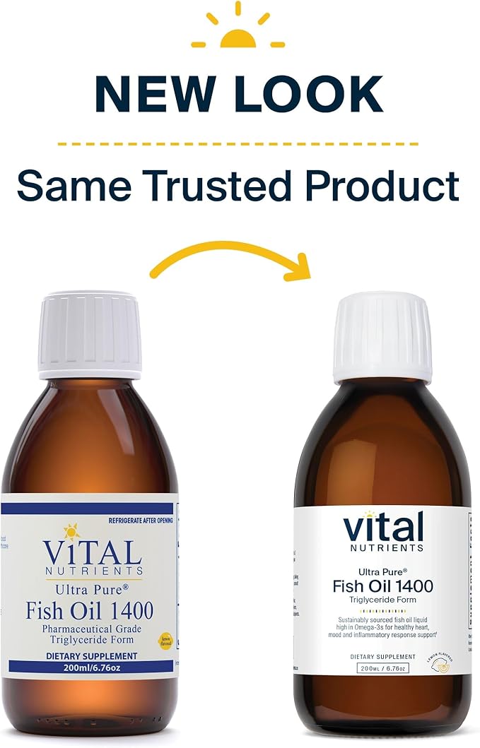 Vital Nutrients - Ultra Pure Fish 1400 (Pharmaceutical 200 ml