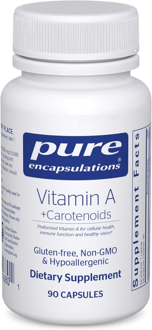 Pure Encapsulations Vitamin A + Carotenoids 90 Capsules